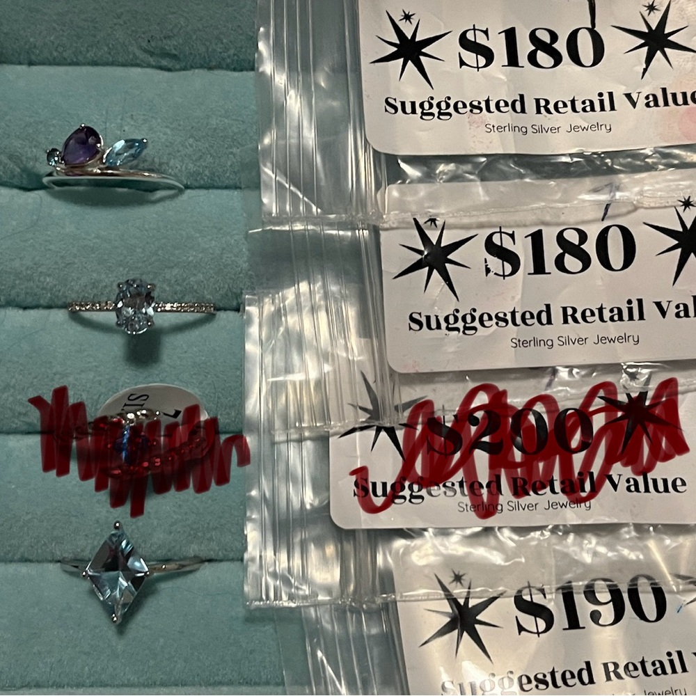 Bella Fizz Size 7 Bundle Sterling ,925